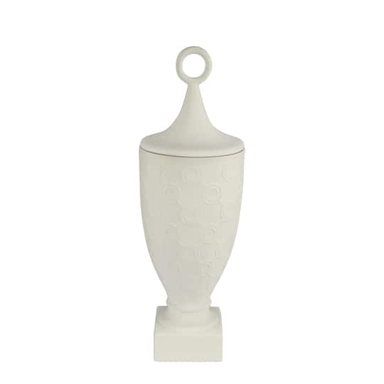 Jonathan Adler x Michaels 16.25" Circle Lattice DIY Ceramic Urn with Lid
